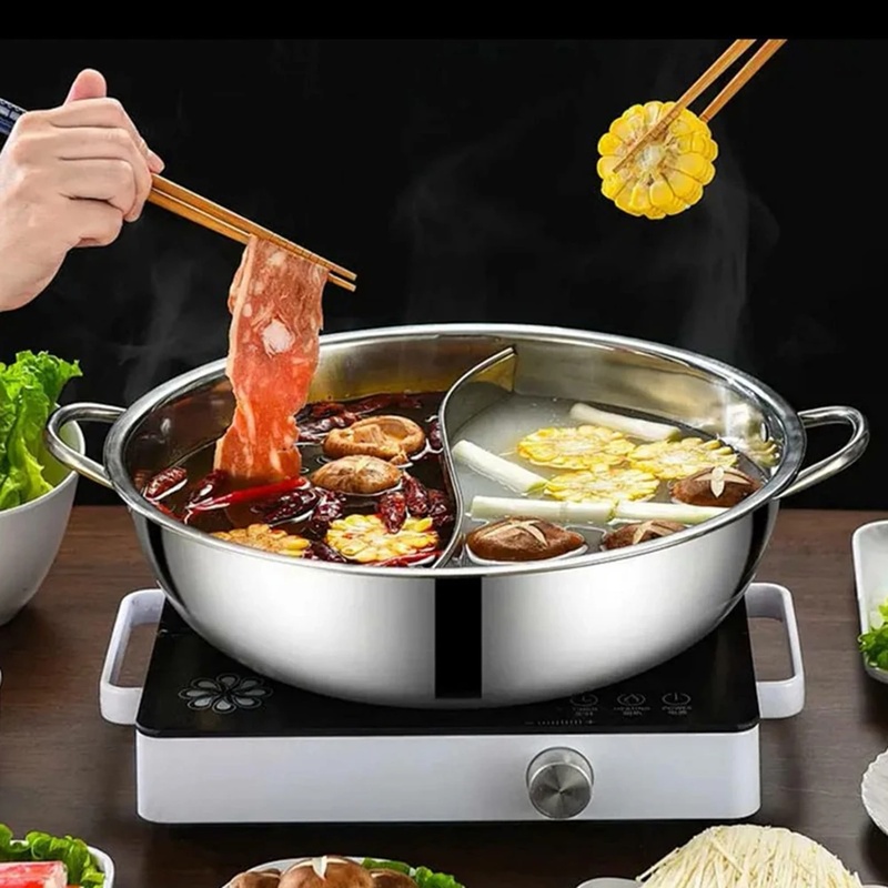 Panela de aço inoxidável de 28 - Home Cooking Gas avaliação e preço